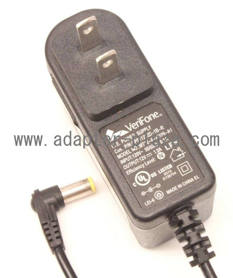 New VeriFone MT12-4120100-A1 12V 1.0A AC DC Power Supply Adapter Charger - Click Image to Close